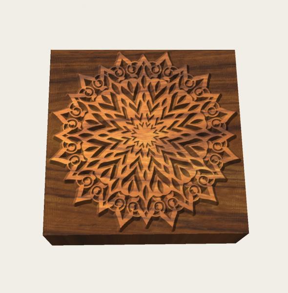 Mandalastempel aus Hartholz Mandalastempel aus Hartholz